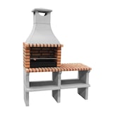 thumbnail of Barbacoa SINES xl con campana e bancada de ladrillo naranja