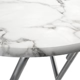 thumbnail of Casaria Stehtisch 2er Set Bistrotisch Klappbar 60cm Marmor Optik Weiß Grau
