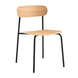 thumbnail of Lote de 2 sillas de madera negra