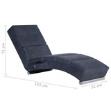 thumbnail of vidaXL Massage Chaiselongue Grau Wildleder-Optik