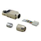 thumbnail of ROLINE feldkonfektionierbarer RJ-45 Stecker Cat.6A (Class EA), STP, silberfarben