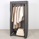 thumbnail of Max Home Armario ropero tela 1 barra para perchas 70x44x148 cm gris