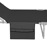 thumbnail of tectake Conjunto de 2 tumbonas Chloé con 4 posiciones y almohada para la cabeza - Negro