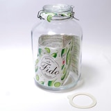 thumbnail of FIDO Einmachglas, Glas, 280 mm, 5 L, mit Bügelverschluss und Gummiring, transparent