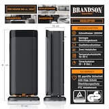thumbnail of Brandson Heizlüfter energiesparend, Keramikheizgerät 2000W, Fernbedienung, 2 Leistungsstufen, Überhitzungsschutz, Automatische Abschaltung