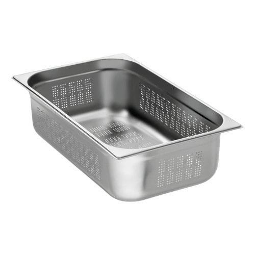 Bac Gastronorme inox perforé GN1/1 - P150mm - 20L - Equipementpro