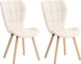 thumbnail of 2er Set Esszimmerstuhl Elda creme/Kunstleder