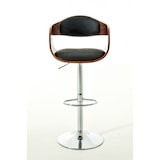 thumbnail of Lot de 2 tabourets de bar Kingstone similicuir Noyer / Noir