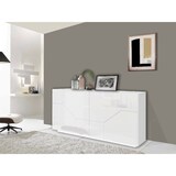 thumbnail of Dmora Credenza Stefano, Madia da cucina a 4 ante, Buffet da soggiorno, 100% Made in Italy, cm 200x43h86, Bianco lucido