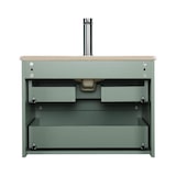 thumbnail of Ensemble meuble simple vasque SORRENTO 60 cm + robinet + miroir + Colonne