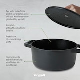 thumbnail of Bräter aus Gusseisen mit Deckel, Schwarz