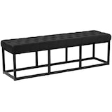 thumbnail of Banc Polson Velours Noir Noir /150 cm