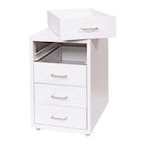 thumbnail of Décoshop26 - Caisson à tiroirs armoire de bureau 48x28x41 cm 4 tiroirsen acier blanc 04_0008261