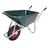 thumbnail of 1 Rad Schubkarre 100 Liter bis 250 kg Kunststoffmulde Gartenschubkarre Bauschubkarre Schiebkarre