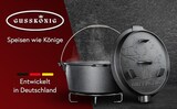 thumbnail of Gusskönig Set Dutch Oven 4,5 l ohne Füße 2in1 mit Deckelheber, Bürste und Untersetzer