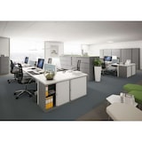 thumbnail of BISLEY Essentials Flügeltürenschrank abschließbar - Stahlschrank mit 3-Punkt-Schloss & Flügeltüren - Aktenschrank aus Metall mit 1 Fachboden für 2