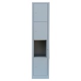 thumbnail of Schließfachschrank 4 Fächer Wertfachschrank Fächerschrank Spind Lichtgrau 523410