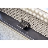 thumbnail of Tarrington House Malin in hoogte verstelbare tafel, polyrattan/glas, steeneffect, 131 x 76 cm, rechthoekig, grijs