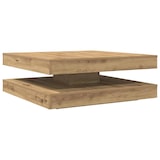 thumbnail of Table basse rotative à 360 degrés chêne artisanal 90x90x34,5 cm Modèle Élégance Moderne