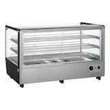 thumbnail of METRO PROFESSIONAL Vitrine chauffante GHV1200R, inox/verre, 121.9 x 56.8 x 68.6 cm, 210  L, temp. : 30 à +90°C, 1800 W, 3 étagères, argenté
