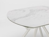 thumbnail of Kyoto Four ausziehbarer Tisch aus weißem Marmor und gehärtetem Glas bis zu 180 cm