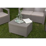 thumbnail of Outdoor-Lounge-Set 4-Sitzer mit Sofa, Sesseln, Tisch und Kissen aus Polypropylen in Holzoptik für Garten und Terrasse - LICATA/Taubenfarbe