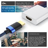 thumbnail of CSL Mini DisplayPort zu HDMI Typ A Audio- & Video-Adapter, Full HD MiniDP Adapter / Konverterkabel