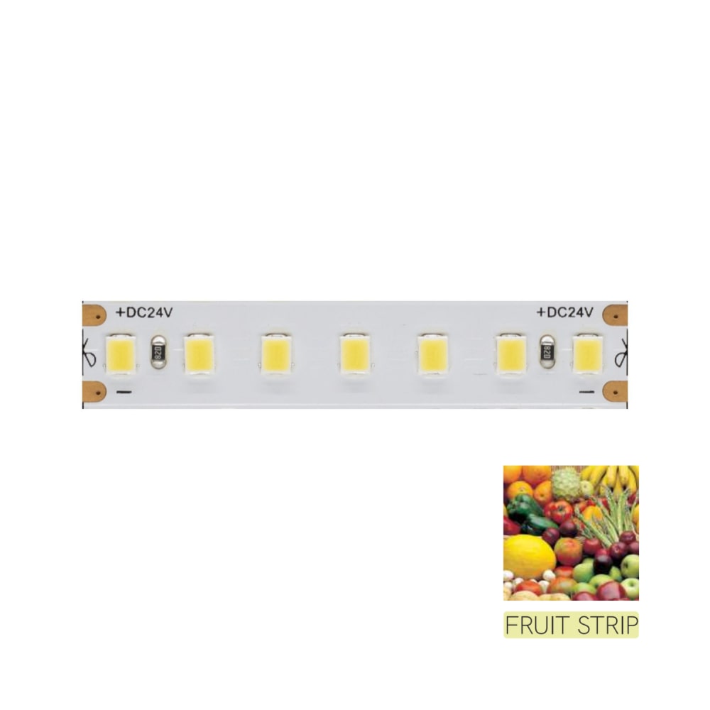 Tira LED para iluminar el mostrador de frutas y verduras - Bobina de 5m 14,4W/M 90LM/W IP20 5000K