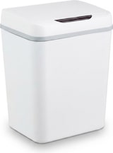 thumbnail of Relaxdays Mülleimer Bad, mit Sensor, 9 Liter, elektrischer Deckel, Müllbeutelhalter, Badezimmereimer, Kunststoff, weiß