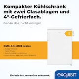 thumbnail of Exquisit Kühlschrank KS16-4-H-010E weiss | 120 l Nutzinhalt | Weiß