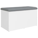 thumbnail of Décoshop26 - Banco de almacenaje blanco 82 x 42 x 45 cm madera de ingeniería blanco DEC024713