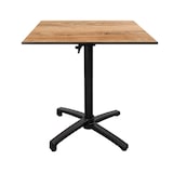 thumbnail of Restootab - Klaptafel voor terras in Compact HPL vintage hout 70x70