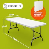 thumbnail of Casaria Gartentisch Campingtisch klappbar 220cm Weiß