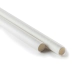 thumbnail of Paille en papier blanc 20 cm par 1000