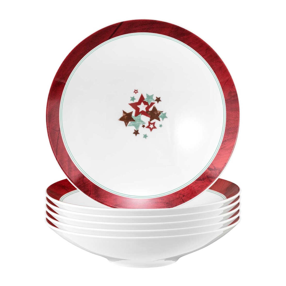 Seltmann Weiden Life Christmas Pasta- / Suppenteller ø 23,3 cm 6er Set