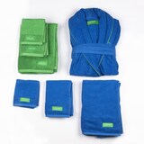 thumbnail of Benetton - Bademantel M/L 100% Baumwolle 360GSM in Blau - Rainbow Be