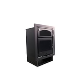 thumbnail of Insertable de leña con horno INSERT ASTON 13.1 kW, 230 m³, salida 150 mm, horno en inox y diseño frontal