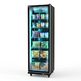 thumbnail of Romux® Gefrierschrank MD 500 Liter 1 Tür Schwarz mit Belüftet | Professioneller Gefrierschrank mit Glastür & LED