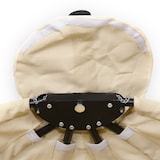 thumbnail of Outsunny silla colgante huevo con soporte columpio jardín exterior con cesta plegable y cojín para interior y exterior carga 120 kg caqui