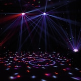 thumbnail of BC-4 Pilzkopf 6-farbig Diskokugel LED Effekt - RGBW + Orange +UV - drehend