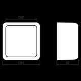 thumbnail of Jung AP-Kappe 1-fach aws CD 581 A WW CD581AWW
