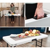 thumbnail of Mesa dobrável ajustável em altura Lifetime 122x61x61-86 cm