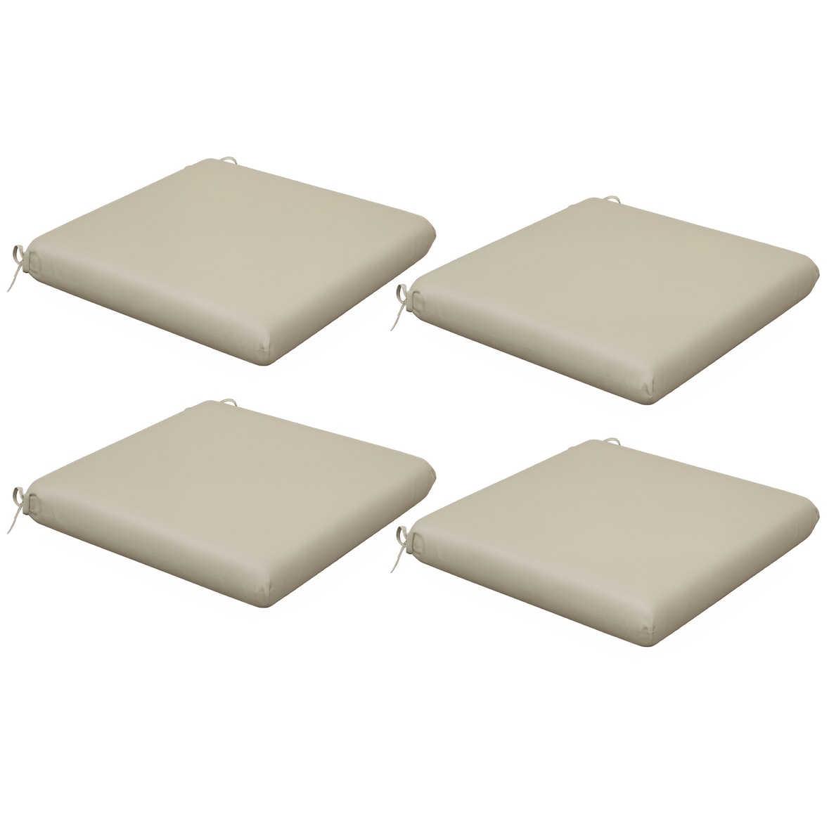 Conjunto de cojines para sillas de comedor 47x47x7 cm juego de 4 piezas cojines para sillas de jardín impermeable y protección UV 50+