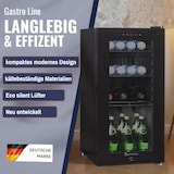 thumbnail of Sommertal Kühlschrank GK 50– Leiser Getränkekühlschrank mit LED, Touchscreen & Schloss kleiner Flaschenkühlschrank schwarz 50L