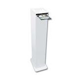 thumbnail of Tour de son blanche avec lecteur CD, Bluetooth, FM et USB, 60W , télécommande, Jeu de lumière OVNI LED