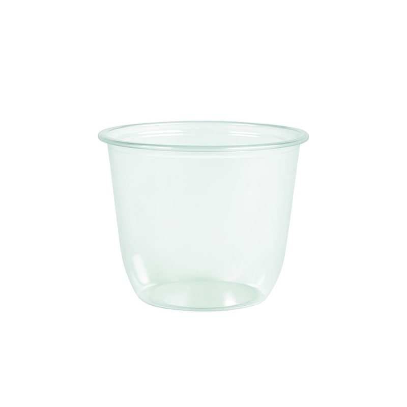 ECOLOMIQUE - 50 Pcs - Pot à dessert plastique PET transparent - 450 ml, Diam: 9,5 cm, Hauteur: 10,2 cm - ECO210GKPOT15
