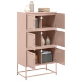 thumbnail of vidaXL Dressoir 68,5x38,5x123,5 cm staal roze