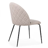 thumbnail of Set van 4 beige stoffen stoelen