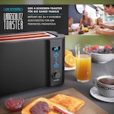 thumbnail of Arendo Langschlitz 4 Scheiben Toaster Frukost, mit Display, Defrost Funktion, Wärmeisolierendes Doppelwandgehäuse, Schwarz