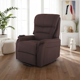 thumbnail of Fernsehsessel mit Aufstehhilfe, Relaxsessel mit elektrischer Liegefunktion, 2 Motoren, 120 kg belastbar, Mikrofaser, Dunkelbraun, Raburg Jan